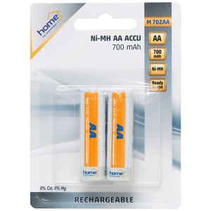 home Baterija punjiva AA, 700mAh, NiMh, blister 2 kom - M 702AA