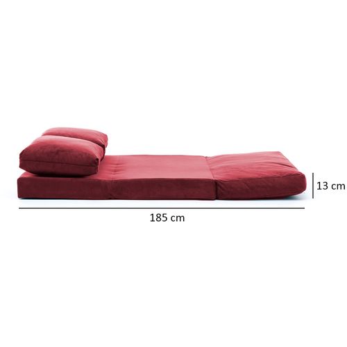 Atelier Del Sofa Taida - Maroon Maroon 2-Seat Sofa-Bed slika 11