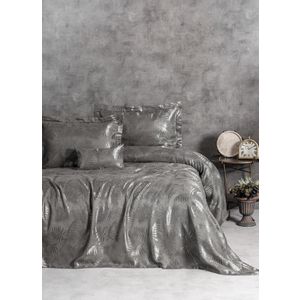 Dafne - Anthracite Anthracite Double Bedspread Set