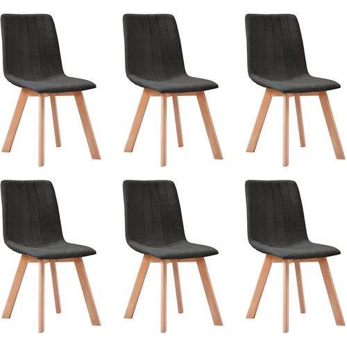 Blagovaonske stolice od tkanine 6 kom tamnosive slika 23