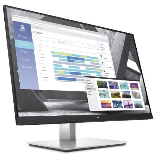 HP 9VG82AA 27'' IPS AG QHD 2560x1440@60Hz, 16:9, 1000:1, 5ms, 250 cd/m², 178°/178°, 1 VGA; 1 USB Type-B; 1 HDMI 1.4; 1 DisplayPort 1.2; 4 USB 3.1, Tilt, Pivot, Swivel, Height, VESA, Silver/Black, 3yw, HP E27q G4 slika 2