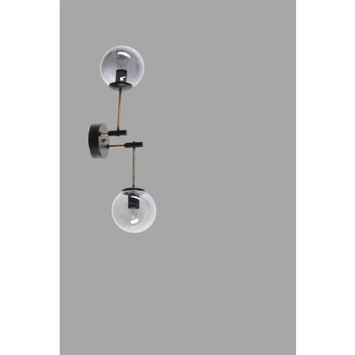 Dolunay 2 Li Siyah Füme Camlı Aplik Black
Fume Wall Lamp slika 3