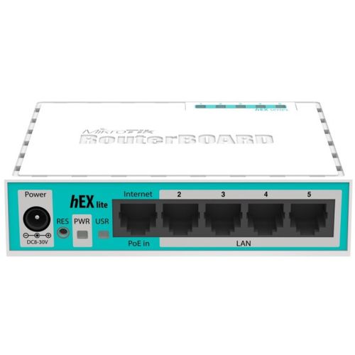 MikroTik RB750r2 heX LITE 5xLAN 10/100, 850MHz CPU, 64MB RAM, RouterOS L4 (265) slika 1