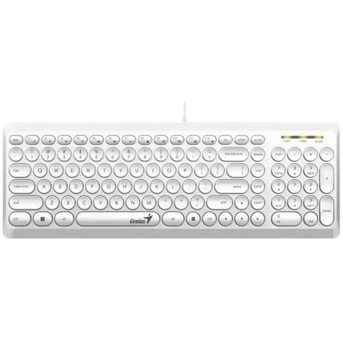 GENIUS Slimstar Q200 USB YU bela tastatura slika 1