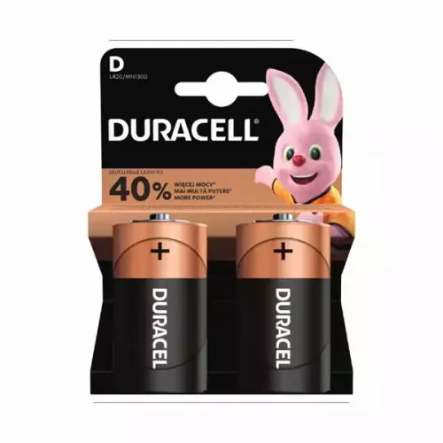 Baterija Duracell Basic LR20 D (pak 2 kom), nepunjiva slika 1