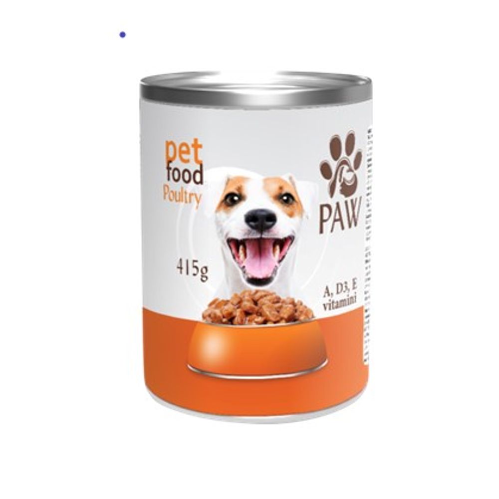 Paw Petfood Hrana Za Pse Živina 415g slika 1