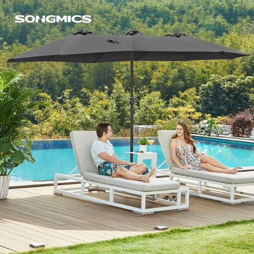 SONGMICS Sjenilo 460 x 270 cm sivo, GPU36GY slika 2