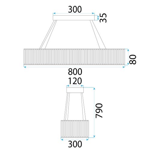 Lampa Viseća LED APP1547-CP CHROME slika 11