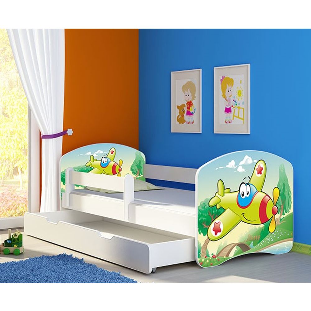 ACMA Dječiji krevet Acma II sa ladicom White - 180x80cm - Dezen 29 slika 1