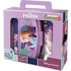 Disney Frozen Set Sandwich maker cutlery + aluminium bottle 400ml