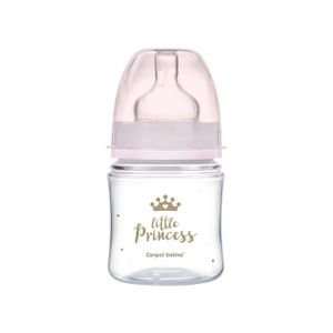 Canpol baby flašica 120ml široki vrat, pp - royal baby - pink