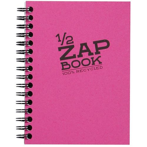 Clairefontaine Demi Zap book A6 80gr 80L, mix boja, spiralni uvez, 100% reciklirani papir slika 1