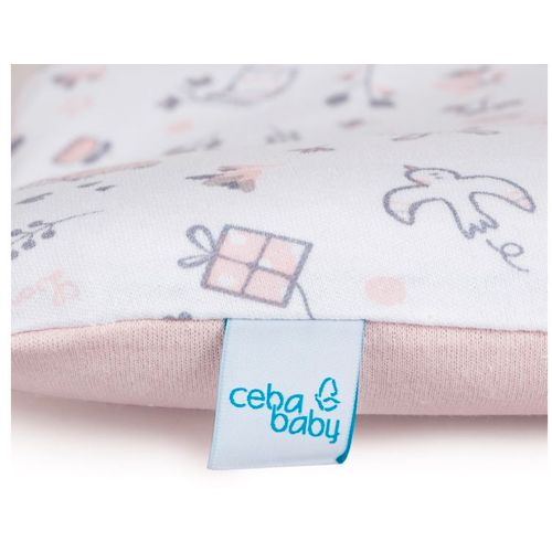 Ceba Baby navlaka za podlogu za previjanje mekano(50x70) 2kom Candy pink Bird World + Light grey Bird World slika 2