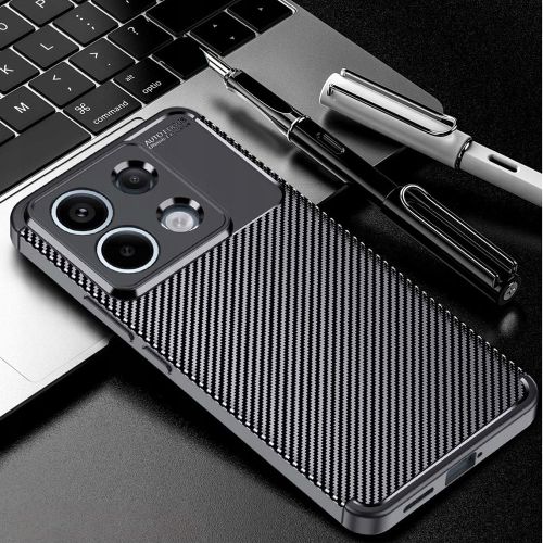 Techsuit – CarbonFiber maska za Xiaomi Redmi Note 13 Pro 5G / Poco X6 – crna slika 4