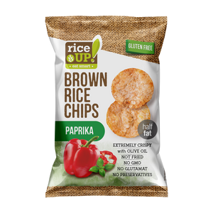 Rice Up smeđi rižin čips bez glutena Paprika 60g