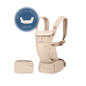 Ergobaby Omni Dream nosiljka Natural Dots + gratis jastučić za grickanje i podbradak 