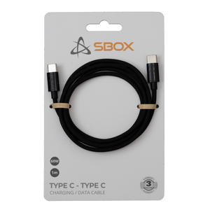 Sbox KABEL USB 3.0 TYPE C -> USB 3.0 TYPE C M/M 1M Crni - 60W