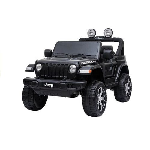 Licencirani auto na akumulator Jeep Rubicon 4x4 - crni slika 4