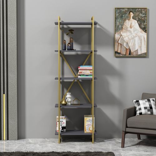 Elston 600 2 - Gold, Anthracite Gold
Anthracite Bookshelf slika 1