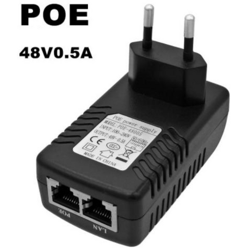 POE-INJ-4805 Gembird 48V/0.5A 24W, POE adapter Injector 100mbps sa 2x RJ45, 100m slika 1