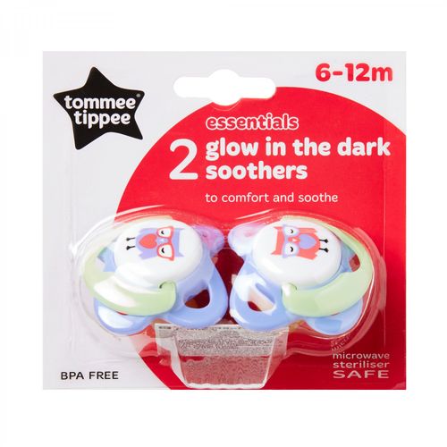 Tommee Tippee varalica Bassic Glow, Sova, 6-12M slika 1