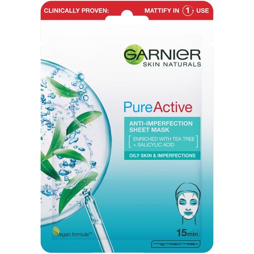 Garnier Skin Naturals Pure Active maska u maramici protiv nepravilnosti 28g slika 1