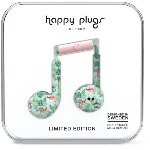 Happy Plugs, Earbud Plus slušalice, Pink Flamingos slika 1