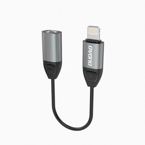 Dudao adapter od Lightning -a do priključka za slušalice 3,5 mm port siva slika 4