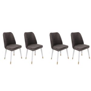 Hugo-401 V4 Set Stolica u Antracit, Bijeloj i Zlatnoj (4 Komada)