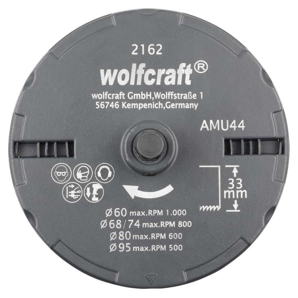 Wolfcraft Set Pila Za Rupe 60, 68, 74, 80, 95 mm / 33 mm / 5 dijelni - 2162000 slika 3