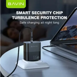 Bavin punjač GaN 45W-PD USB-C crna