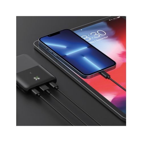 KSIX BXBA10000PU Powerbank 22.5W, ULTRASLIM+KABL USB-C slika 5