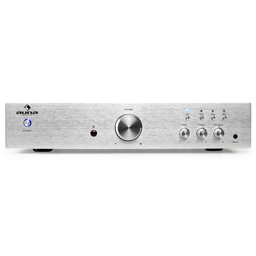 Hi-fi pojačalo Auna AV2-CD508, stereo, od nehrđajućeg čelika slika 8