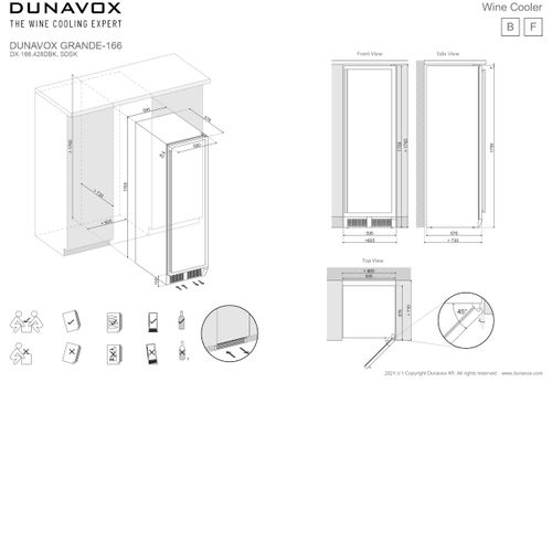 DX-166.428DBK DUNAVOX vinska vitrina slika 10