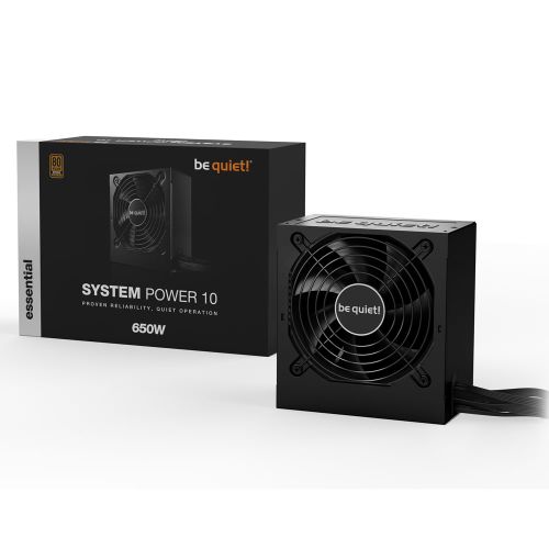 be quiet! BN329 SYSTEM POWER 10 750W, 80 PLUS Bronze efficiency (up to 89.1%), Temperature-controlled 120mm quality fan reduces system noise slika 1