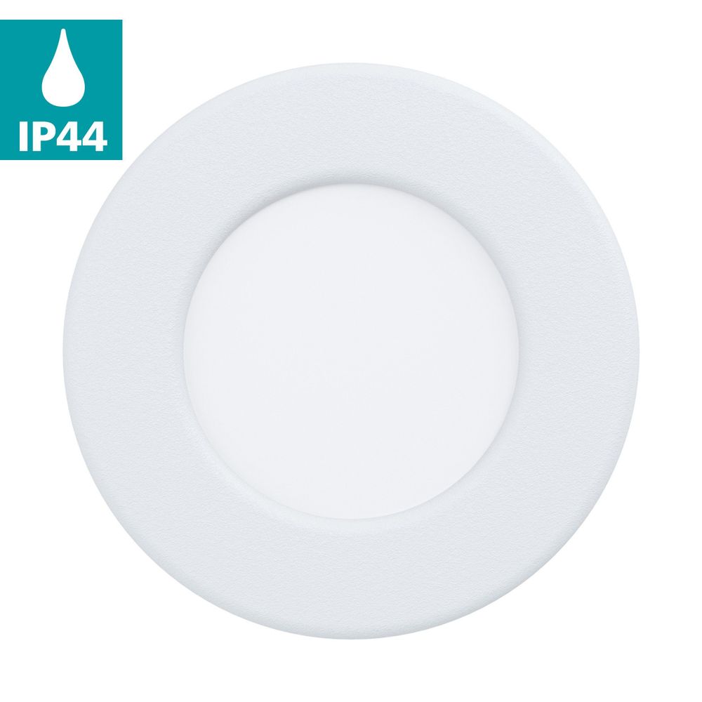 Eglo Fueva 5 ugradbena led, 2,7w, 300lm, prom 86, ip44, bijela/čelik/plastika  slika 3