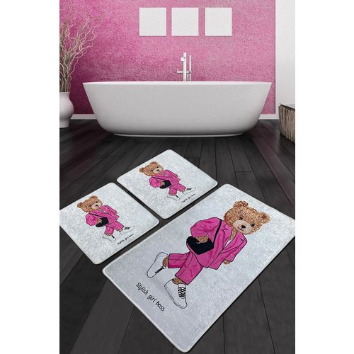 Boss Girl Djt Multicolor Bathmat Set (3 Pieces) slika 1