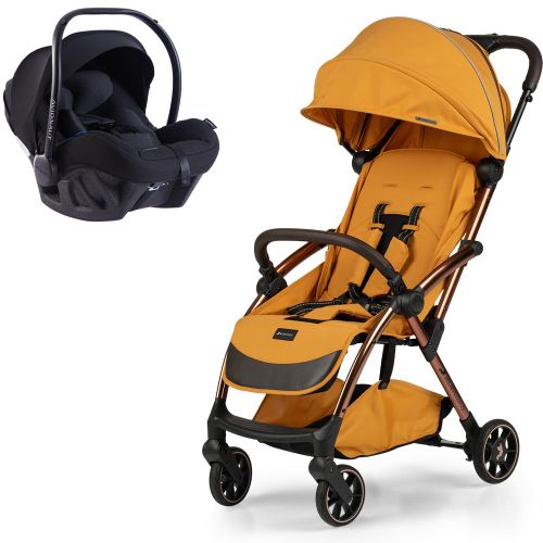 Leclercbaby Influencer AIR sportska kolica, Golden Mustard + Autosjedalica B slika 1