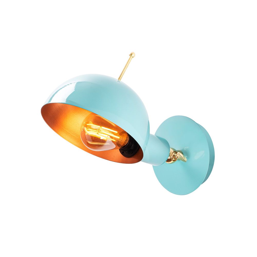 Sivani - MR-654 Tirkizna Bakarna Zidna Lampa slika 4