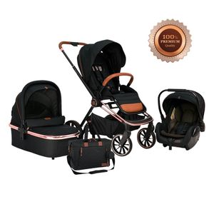 Bebe Stars kolica Jewel 3u1 - Volcano black