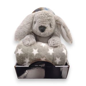 BBO Set Igračka + Ćebence (B230135) – Rabbit Grey 100x75cm