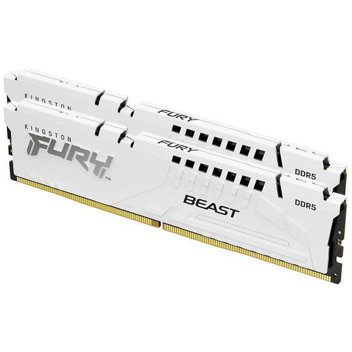 Kingston KF560C36BWEK2-64 DDR5 64GB (2x32GB) 6000MHz CL36 DIMM [FURY Beast] White EXPO slika 1