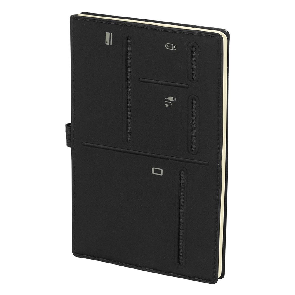 PRAKTIK,portfolio sa notesom A5,crni slika 1