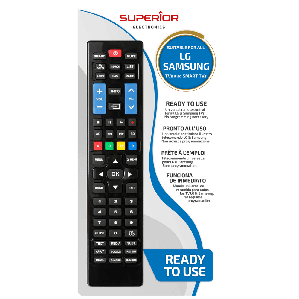 Superior Daljinski upravljač za LG / Samsung  TV i SMART prijemnik - RC LG / SAMSUNG TV SMART slika 2
