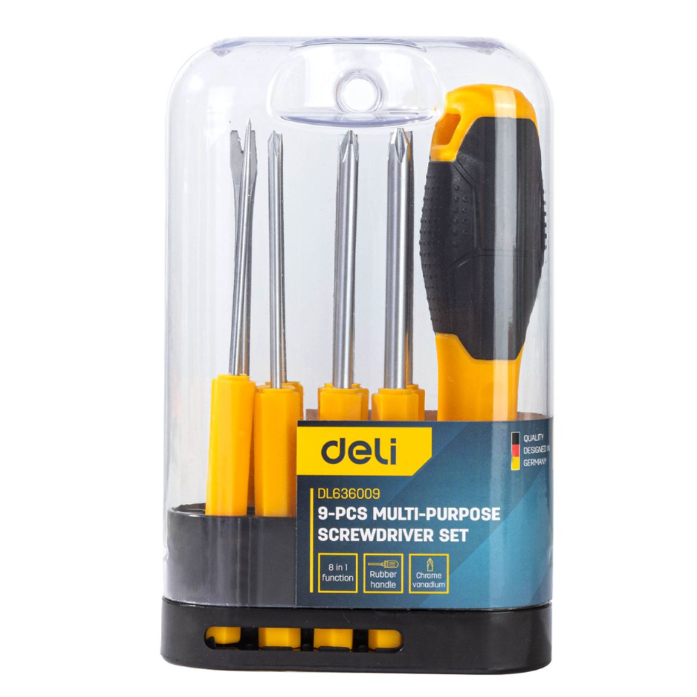 Deli Set odvijača sa 9 dijelova, DL636009 slika 1