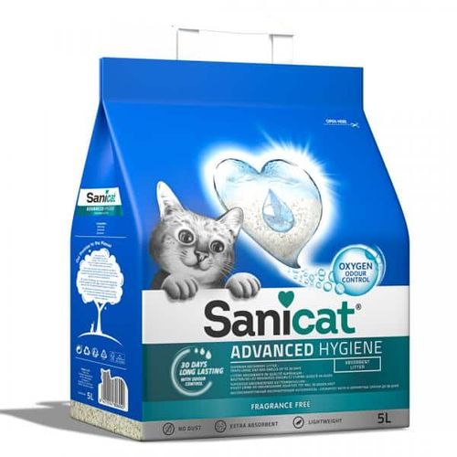 Sanicat Posip Za Mačke Advanced Hygene 5 L slika 1