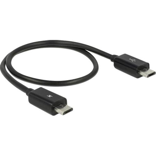 Delock USB kabel USB 2.0 USB-Micro-B utikač, USB-Micro-B utikač 0.30 m crna s otg funkcijom 83570 slika 5