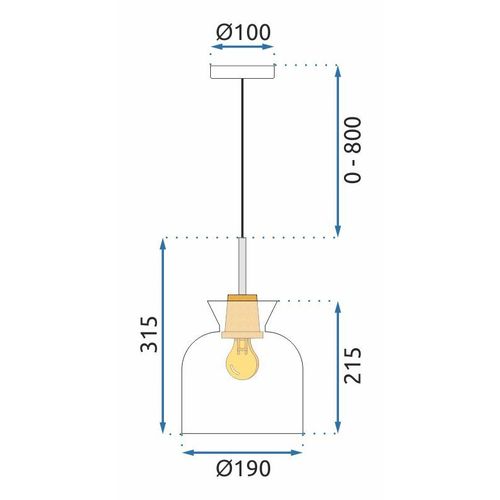 Lampa Viseća APP1182-1CP A slika 8