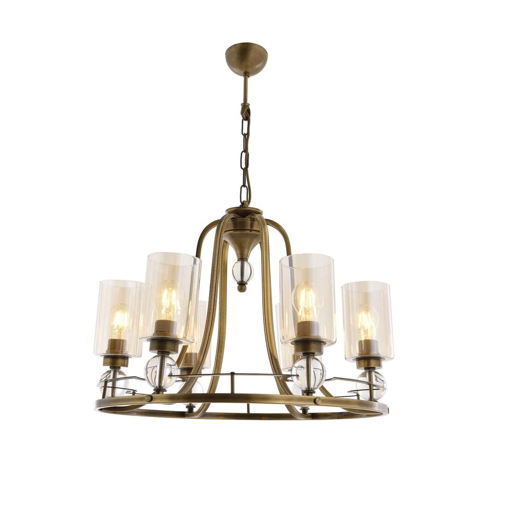 Luster Antiquation AV-1597-6E sa Metalnim Tijelom slika 3