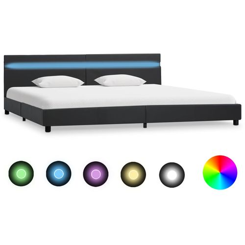 Okvir za krevet od umjetne kože s LED svjetlom sivi 180x200 cm slika 39